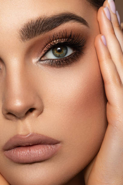 istock Beautiful woman with perfect make-up 1331784392