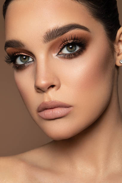 istock Beautiful woman with perfect make-up 1331784945