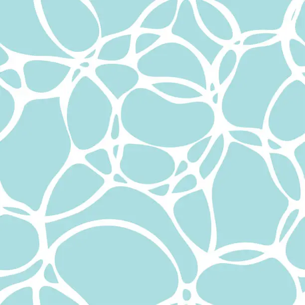 Vector illustration of Seamless pattern like sea foam or soap bubbles