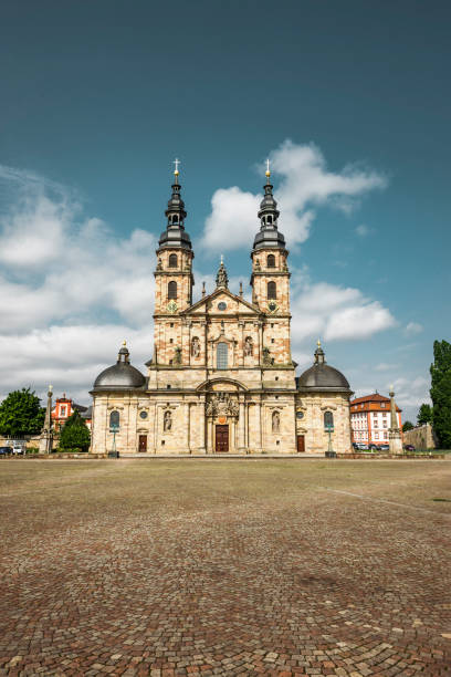 istock Cathedral square with cathedral in Fulda, Hessen 1331787922