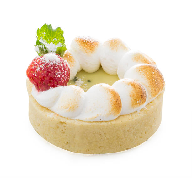 istock Sweet bright tartlet with berries and mint. 1331794185