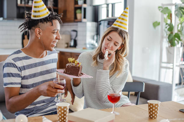 istock Small surprise birthday party for two 1331801444