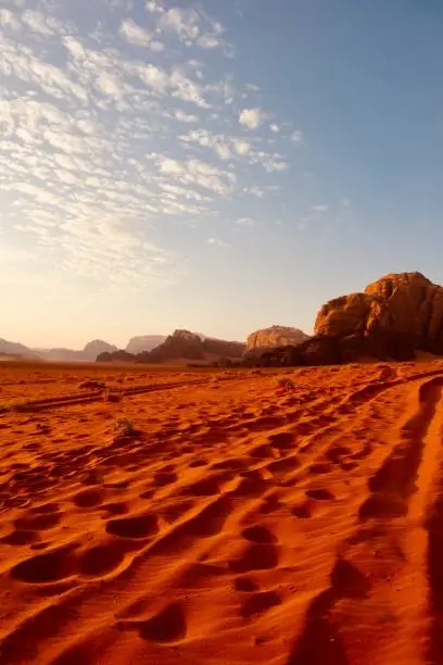 Wadi rum jordan sand sunset desert