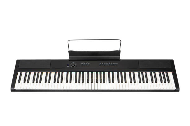istock black digital lpiano isolated on white background 1331807156