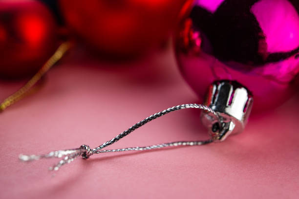 istock Silvery Rope on a Festive Christmas Ball. 1331809366