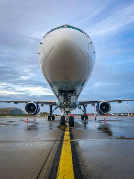 istock Aircraft in the parking position 1331812757