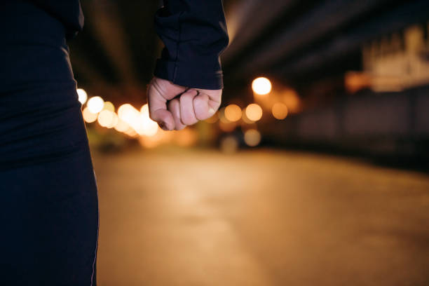 Hand of man with clenched fist Midsection of man with clenched fist threats stock pictures, royalty-free photos & images