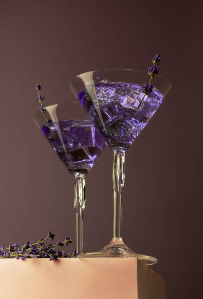 istock Drink with lavender herb flowers. 1331815166