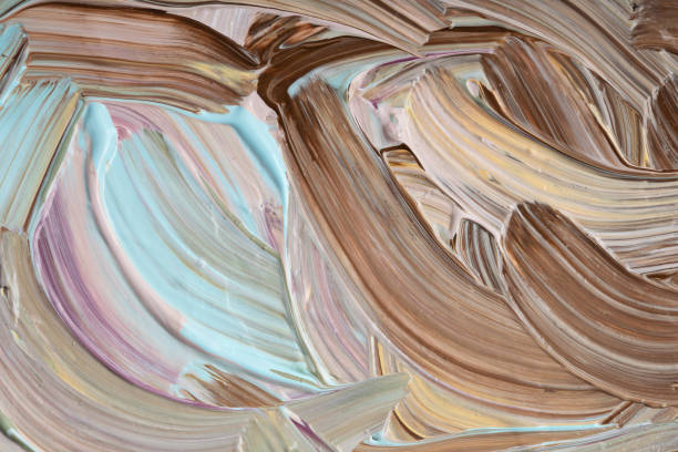 Abstract acrylic paint background in natural colors. Copy space