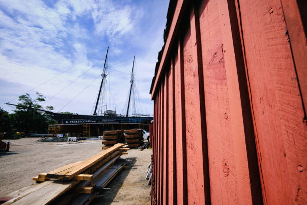 Seaport Museum stock photo