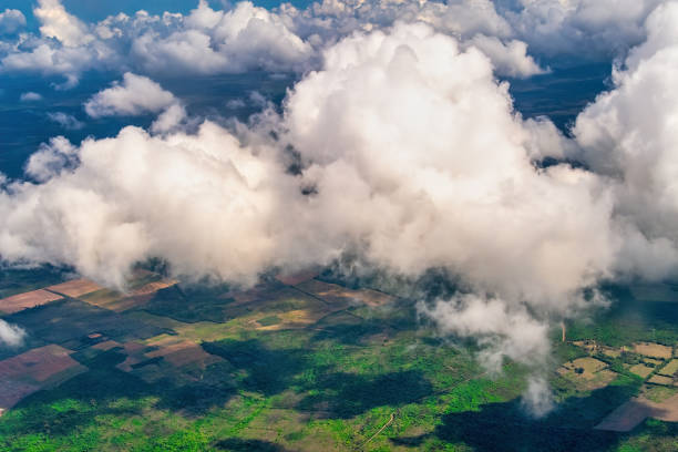 istock Beautiful clouds over land 1331822217