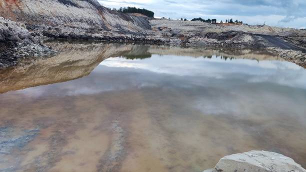 istock View of coal mining, lake or anything 1331832672