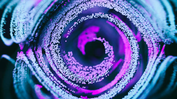 abstrakcyjne nanocząsteczki naukowe - color image photography art creativity zdjęcia i obrazy z banku zdjęć