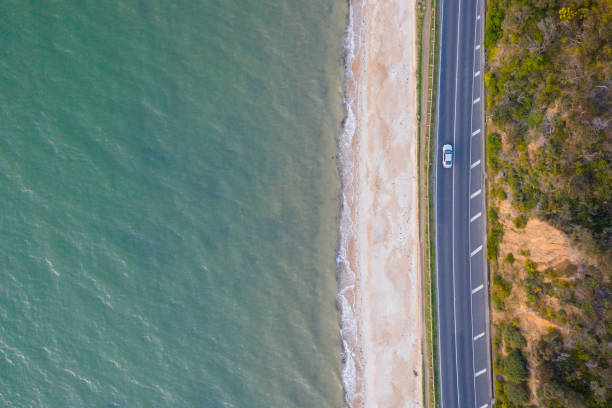 istock Anthony's Nose, Dromana Road Aerial on Sunset 1331834762