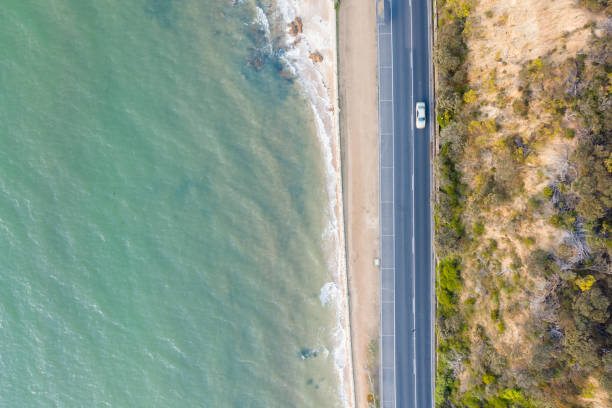 istock Anthony's Nose, Dromana Road Aerial on Sunset 1331834779