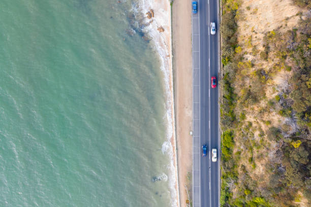 istock Anthony's Nose, Dromana Road Aerial on Sunset 1331834790