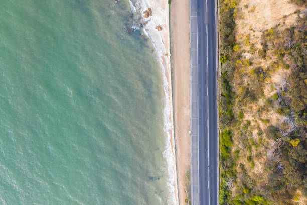 istock Anthony's Nose, Dromana Road Aerial on Sunset 1331834793