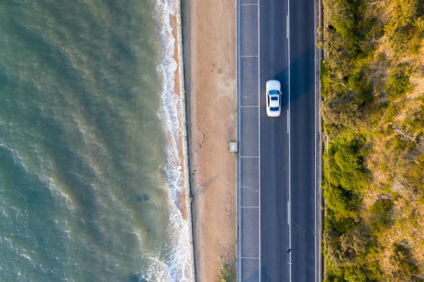 istock Anthony's Nose, Dromana Road Aerial on Sunset 1331834807