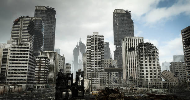 istock Post Apocalyptic Urban Landscape 1331834939