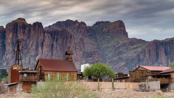 Goldfield Ghost Town in Apache Junction Arizona USA stock photo