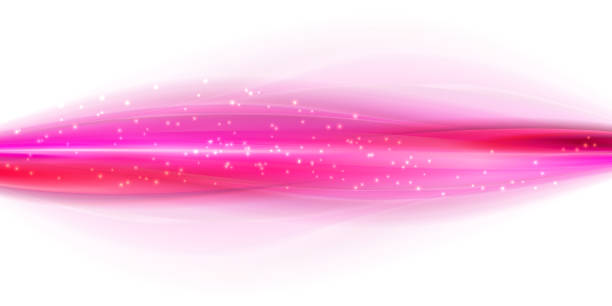 illustrazioni stock, clip art, cartoni animati e icone di tendenza di onda rosa brillante dietro la schiena con texture. illustrazione ondulata astratti con movimento stilizzato - magenta