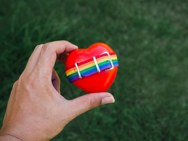 istock LGBT concept with pride colors, rainbow flag strip. 1331863770