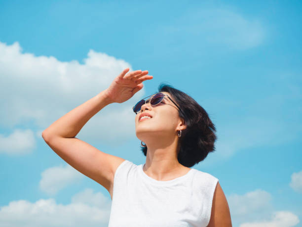 istock Beautiful Asian woman summertime. 1331863856