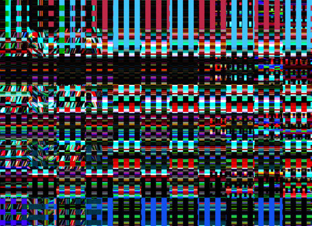 istock Noise TV Digital Glitch Photo background Television signal fail Computer screen error Digital pixel noise abstract design Photo glitch and Data decay 1331872056