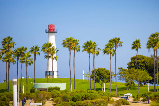 long beach - kalifornia - long beach california lighthouse los angeles county zdjęcia i obrazy z banku zdjęć