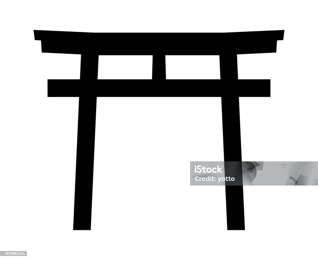 Torii Vector A Torii Isolated Vector Illustration Stock Illustration - Download ...