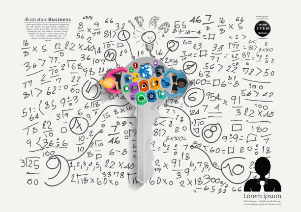 istock Illustration business.design idea and concept think creativity. for success,plan,think,search,analyze,communicate, futuristic idea innovation technology modern.vector 1331886779