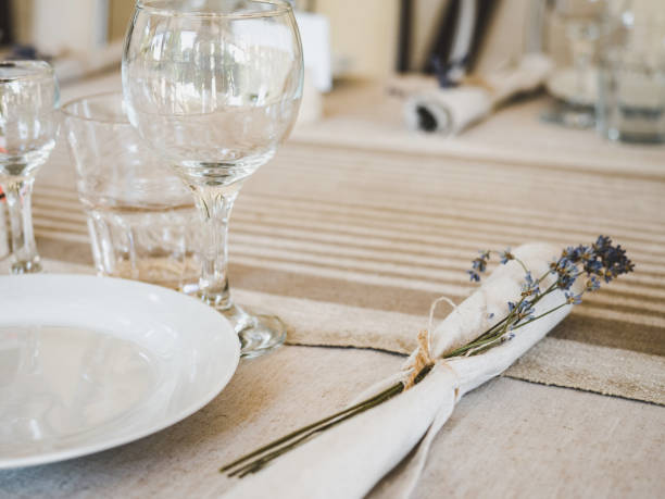 istock Served festive table. Preparation for the holiday 1331892352