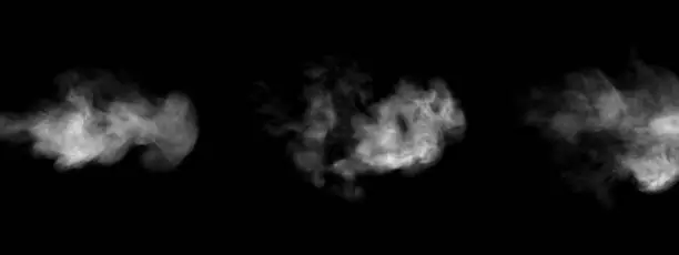 Photo of Smoke steam isolated