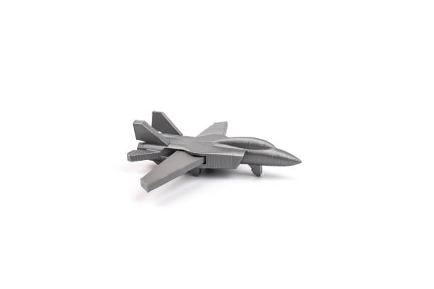 istock Model plane, airliner, airplane created on a 3d printer, on white background. transportation concept 1331902193