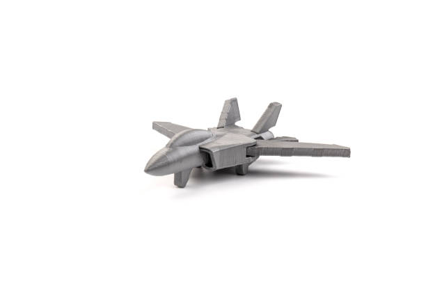 istock Model plane, airliner, airplane created on a 3d printer, on white background. transportation concept 1331902276
