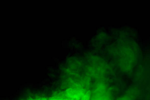 istock Close-up of green smoke 1331902327