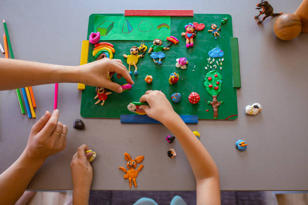 istock Creativity is endless! Let your kids find their creative ability with plasticine 1331902885
