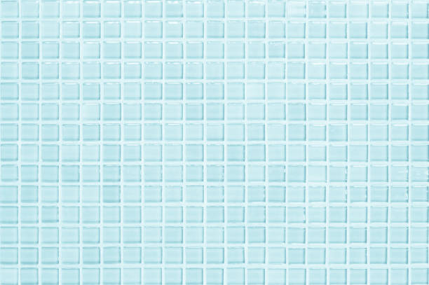 istock Blue pastel ceramic wall and floor tiles abstract background. Design geometric mosaic texture decoration of the bedroom. Simple seamless pattern for backdrop advertising banner poster or web. 1331904138