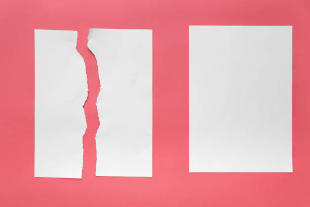istock Sheet of paper on a colored background 1331904150