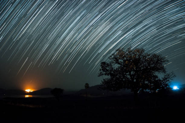 istock Beautiful star trails at Rajpipla, Gujarat 1331908467