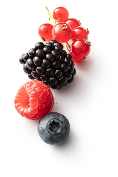 istock Fruit: Blueberry, Blackberry Raspberry and Red Currant Isolated on White Background 1331909453