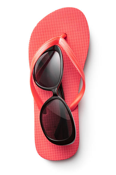 istock Summer: Flip-flop and Sunglasses Isolated on White Background 1331912111