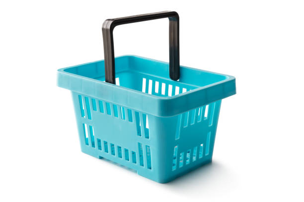 istock Shopping: Shopping Basket Isolated on White Background 1331913614