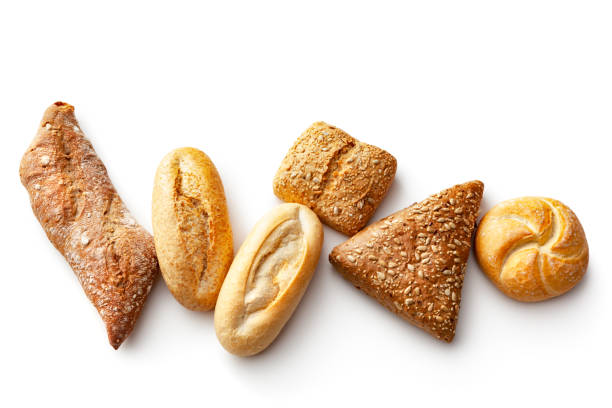 istock Bread: Variety of Buns Isolated on White Background 1331913736