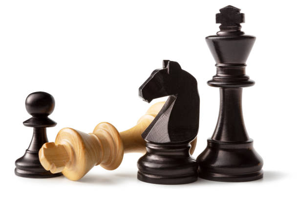 istock Chess: Kings, Knight and Pawn Isolated on White Background 1331914577