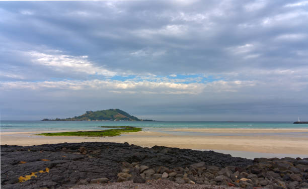 istock Jeju Island and Gray Clouds 1331915870