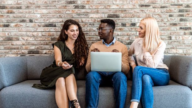 istock Multiethnic business people in meeting 1331917424