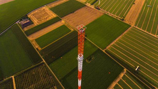istock Huge Radio Antenna in fields 1331917463