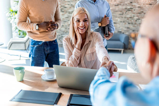 istock Handshake for the new agreement 1331917475