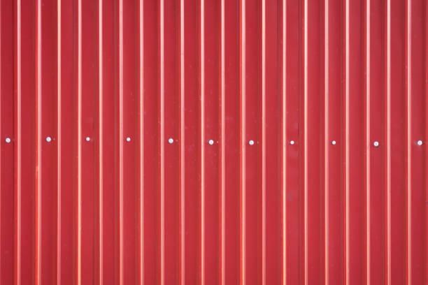 istock Red zinc sheet metal texture 1331917840
